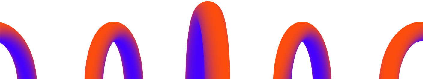 Abstract Logista Freight graphic element with orange and blue gradient