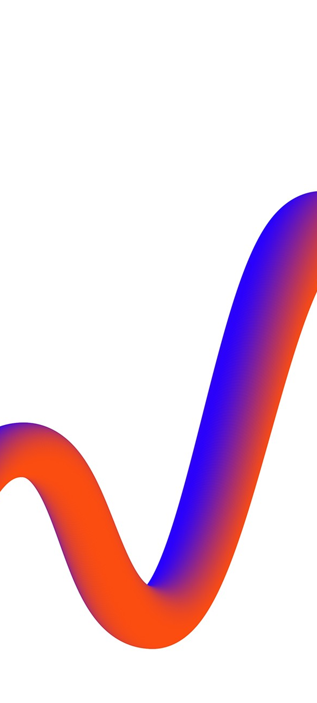 Logista Freight orange and blue gradient wave graphic used as mobile home background